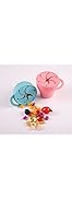 Baby Snack Cup Collapsible Silicone Snack Pot Snack Catcher with lid for Toddler and Baby 2Pack(G...